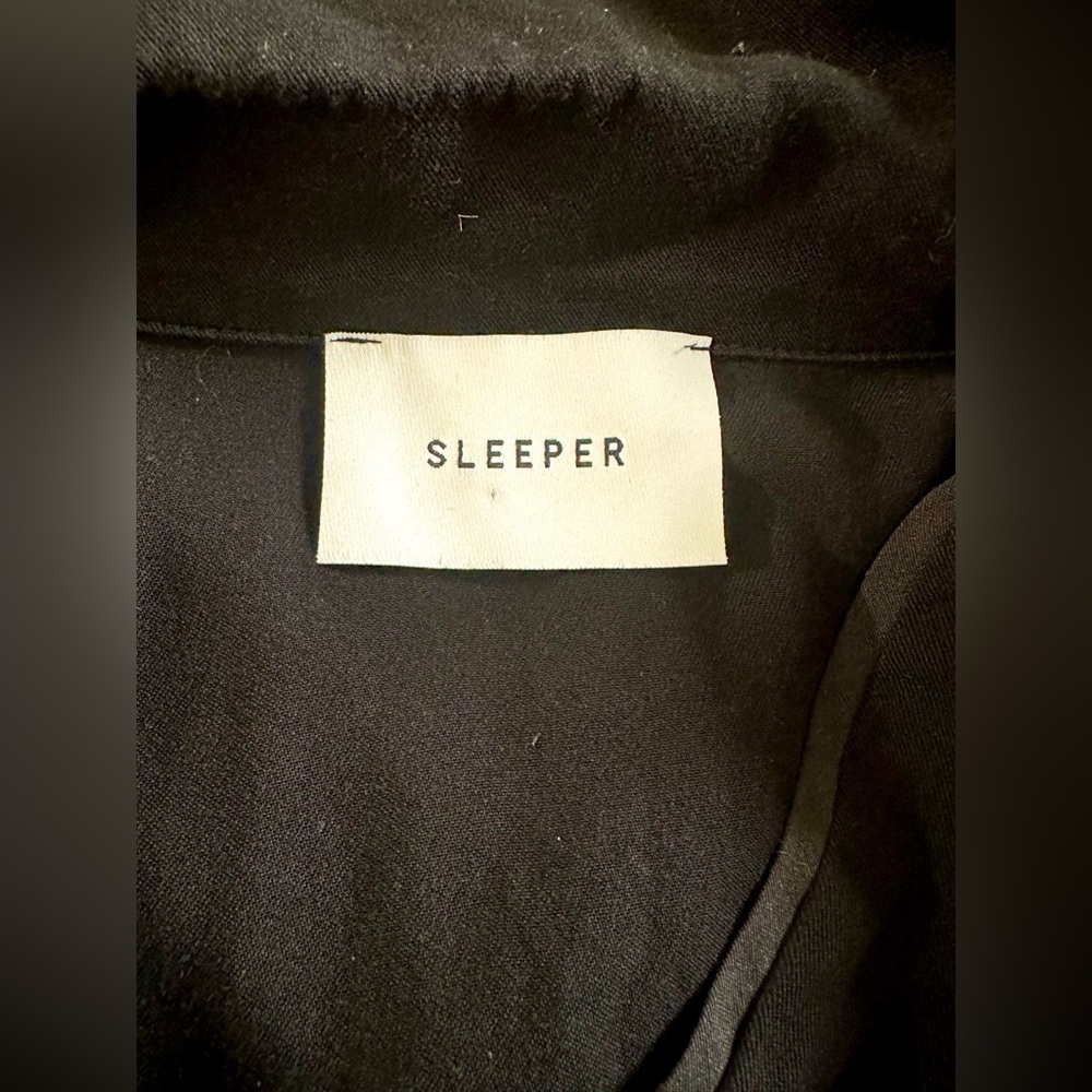Sleeper Women’s Party Pajama Shirt with Ostrich feather trim - Picture 7 of 10